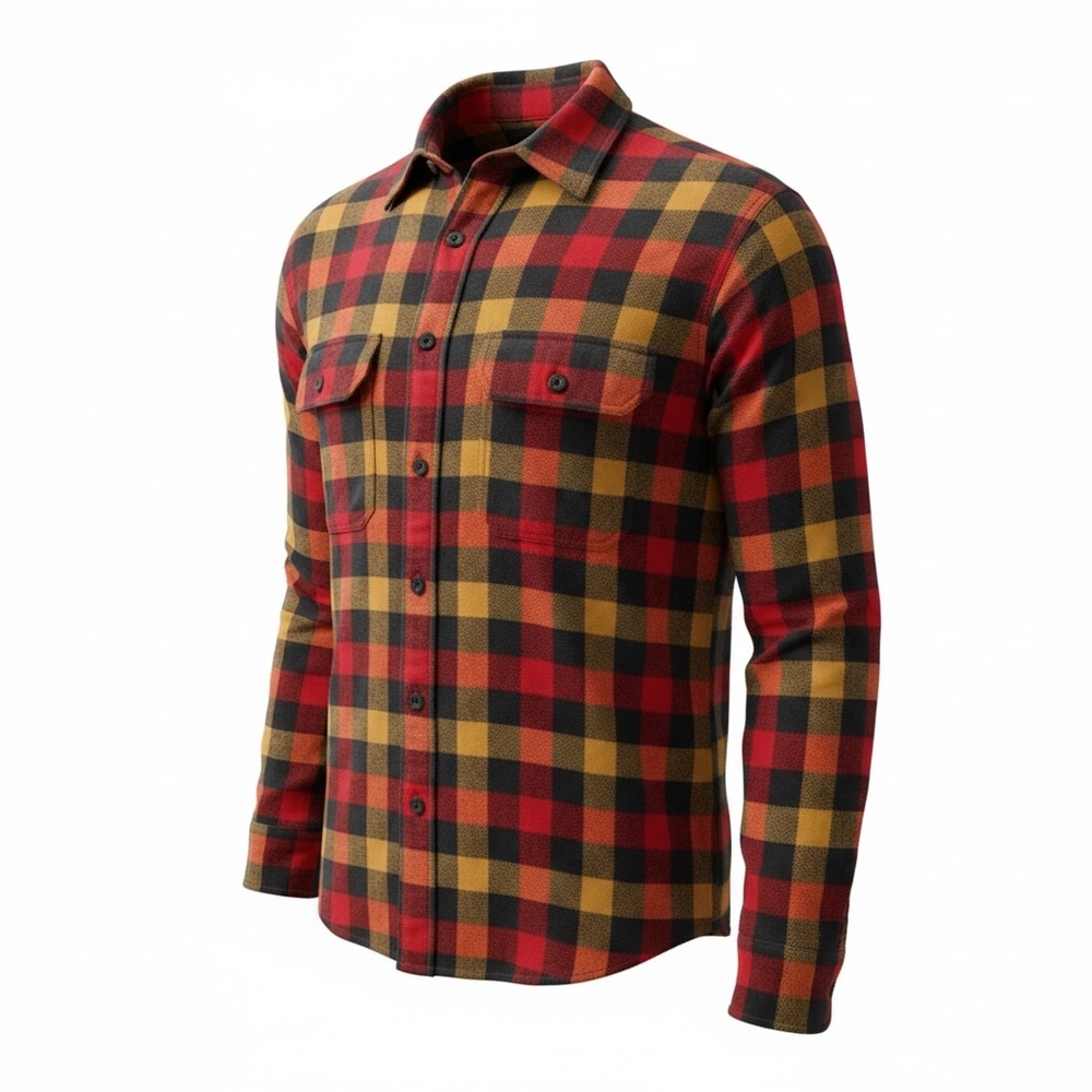 NWT Woolrich Red and Yellow Plaid Flannel Shirt